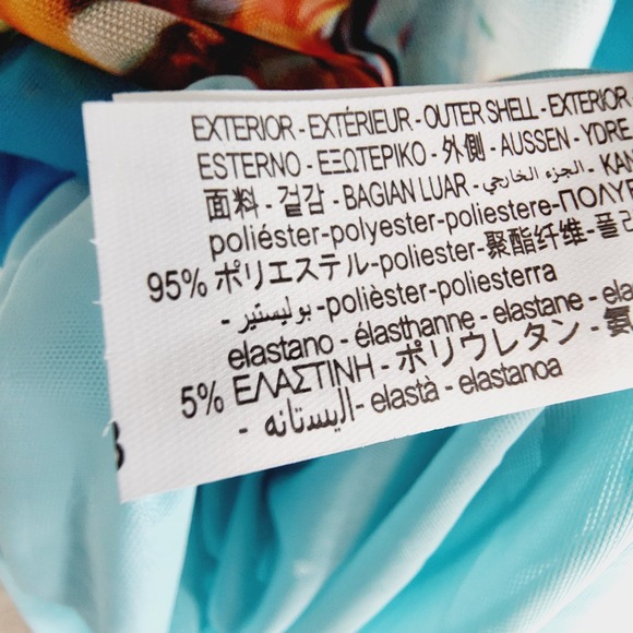 COPY - Zara Tropical Island Print Tulle Maxi / Midi Dress Spaghetti Strap Size … - Picture 5 of 11